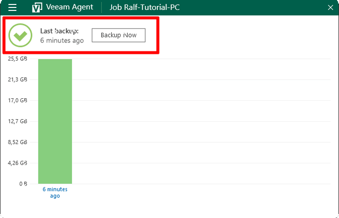 20 erstes backup fertig veeam