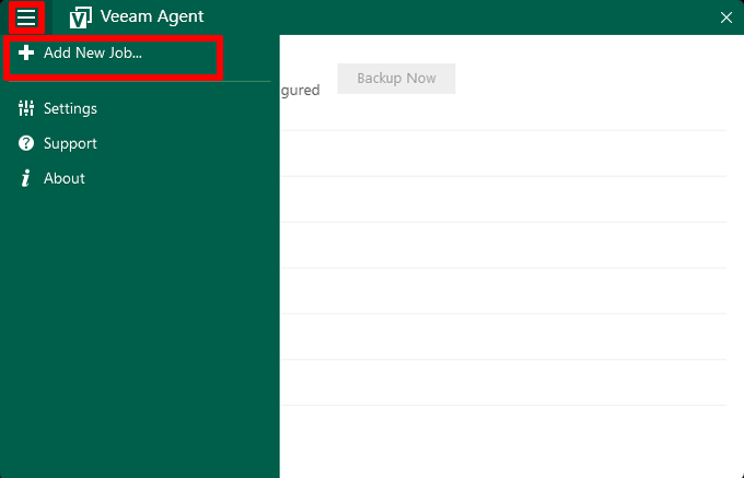 7 Veeam add new job